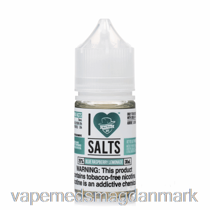 Vape Juice Blå Hindbær Limonade - Jeg Elsker Salt - 30ml 50mg